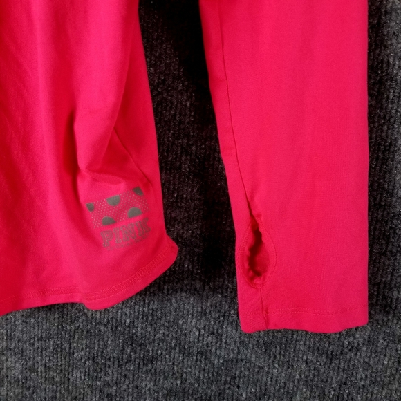 Victoria's Secret PINK Activewear Long Sleeve Shirt Running Mesh Back Size Small - Picture 3 of 8